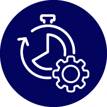Stopwatch and cog